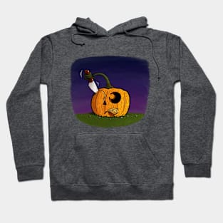 A Pumpkin Carving Itself Hoodie